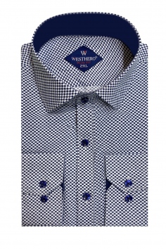 Рубашка мужская (дл. рукав, 2XL-7XL) №ИРАVD322