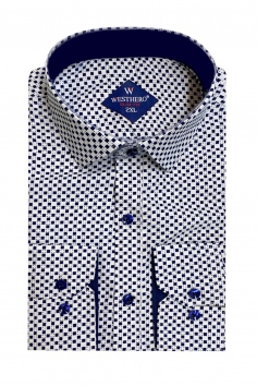 Рубашка мужская (дл. рукав, 2XL-7XL) №ИРАVD327